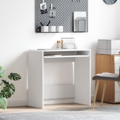 vidaXL birou de calculator Alb Lemn prelucrat Compact Organizatoare