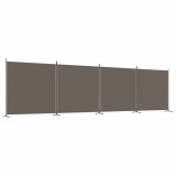 Cumpara ieftin Paravan de camera cu 4 panouri, antracit, 698x180 cm, textil