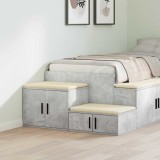 Cabinet de depozitare vidaXL Gri Beton 108x41x40 cm din Lemn Duse