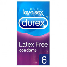 Prezervative - Durex Fara Latex Prezervative pentru Persoane Sensibile la Latex 6 bucati