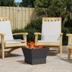 vidaXL Cuptor de foc Negru 40 x 40 x 35 cm Oțel 858908