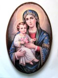 Tablou pe lemn cu Maica Domnului 52575
