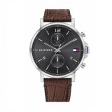 Tommy Hilfiger 1710416, Daniel Ceas Bărbătesc 44mm Cronograf Baterie cu Curea din Piele Maro