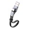 Cablu plat Baseus Cablu USB / USB Tip C SuperCharge 5A 40W Incarcare rapida 3.0 gri