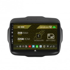 Navigatie Jeep Renegade (2014-2018), Android 12, E-Octacore 2GB RAM + 32GB ROM, 9 Inch - AD-BGE9002+AD-BGRKIT286