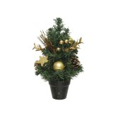 Brad artificial - Glitter Bauble, Stars, Cinnamon - Indoor - Gold | Kaemingk