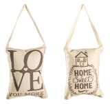 Cumpara ieftin Set 6 decoratiuni suspendabile bumbac 11x14x8 cm