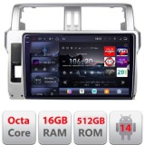 Navigatie Toyota Landcruiser J150 Prado 2014-2017 Edotec Kit-065 8 core QLED 2K 16+512 360 Android Waze USB Navigatie Internet Youtube Radio CarStore