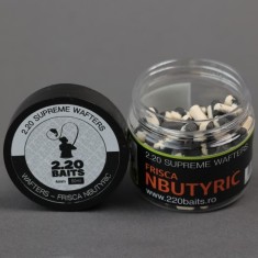 Wafters 2.20 Baits Supreme, Alb - Negru, Frisca &amp; N-Butyric, 10mm, 50ml