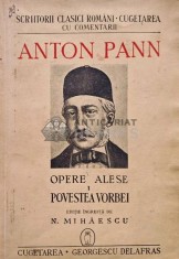 Opere alese. Povestea vorbei (volumul 1, 1941) - 1941 - Anton Pann (AG133)