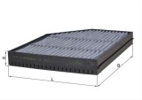 Filtru habitaclu cu carbon activ MAHLE LAK863
