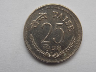 25 PAISE 1978 INDIA foto
