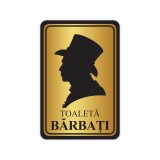 Indicator Toaletă Bărbați auriu negru