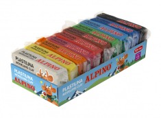 Display Plastilina Standard, 10 X 50gr./display, Alpino - 10 Culori Asortate foto