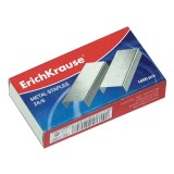 Set 1000 capse nr 24/6 ErichKrause pentru capsatoare - Argintiu