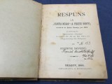 Respuns la Cartea Neagra de Axentie Severu anul 1896 / 366 pagini !