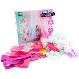 Baldachin decorativ, Nice, Tenda dei Sogni, cu lumini LED si tulle colorat, Girabrilla