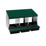 Cuibar pasari cu 3 compartimente, MG-03 PROFI cu colector de oua
