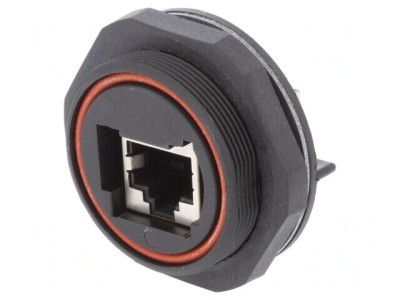 Soclu RJ45 Buccaneer Ethernet 8 pini aurit foto