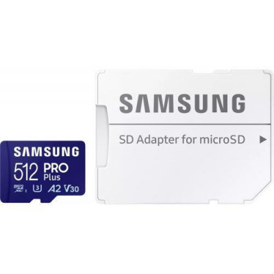 Microsd pro plus 512gb cl10 w/a sm foto