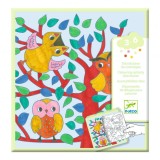 Set creativ si educativ-Jocuri si planse de colorat Padure, Djeco