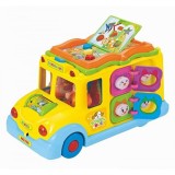 Autobuz scolar cu sunete si lumini, Hola Toys