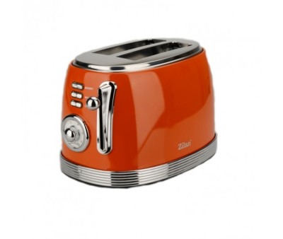 Prajitor Retro Zilan ZLN7040, 6 trepte de prajire , 850 W , Functie reincalzire,Indicator luminos, Rosu foto