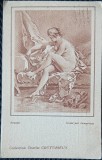 Carte postala, Boucher, Grave par Demarteau, colectia Charles Couturieux