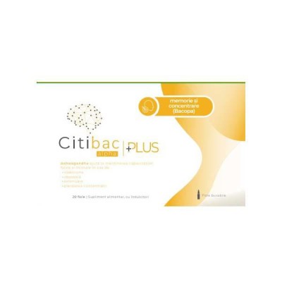 Citibac Alpha Plus pentru Memorie si Concentrare 20 fiole Alpha Naturpharma foto