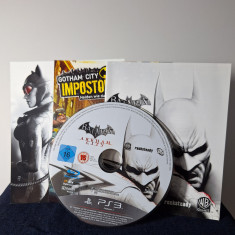 Batman Arkham City - Joc PS3, Playstation 3, Doar disc fara carcasa, aproape nou