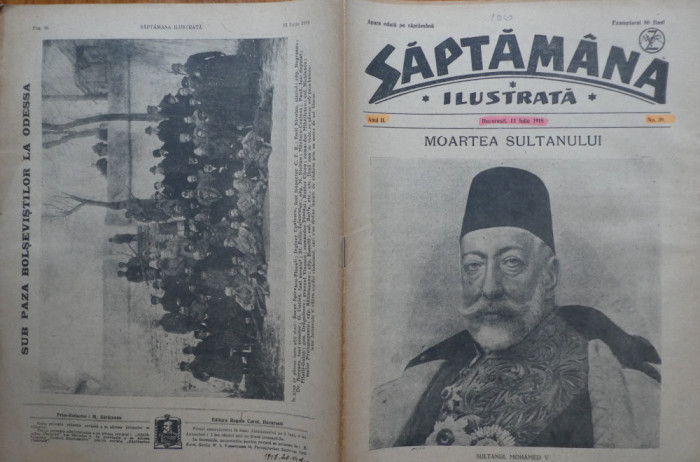 Saptamana ilustrata, an 2, nr 39, 1918, Moartea lui Ion Bacalbasa, Odessa