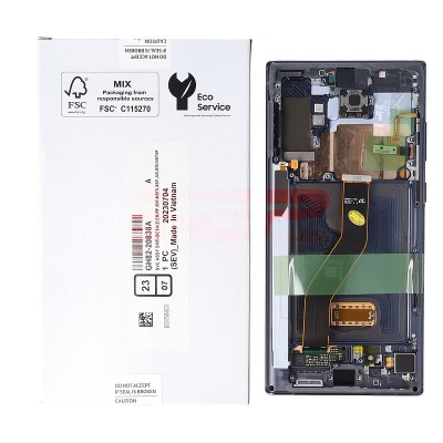 LCD+Touchscreen cu rama Samsung Galaxy Note 10 Plus / N975 BLACK Original Service Pack foto
