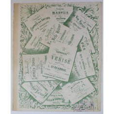 SOUVENIR DE MARTHA par L. STREABBOG , PARTITURA , CCA . 1900