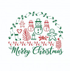 Sticker decorativ, Christmas, Rosu, 60 cm, 4992ST-17 foto