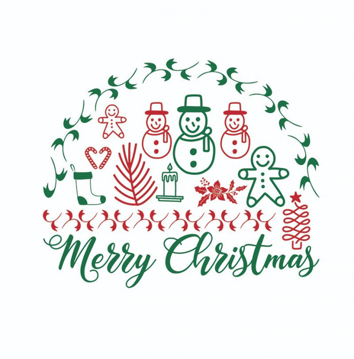 Sticker decorativ, Christmas, Rosu, 60 cm, 4992ST-17