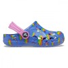 Saboți Crocs Toddler Baya Graphic Clog Albastru - Lapis/Multi, 20, 22 - 25, 27