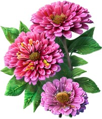 Sticker decorativ Flori, Roz, 69 cm, 8049ST foto