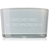 Cumpara ieftin My Flame Candle With Crystal Never Ever Forget How Truly Amazing You Are lum&acirc;nare parfumată 11x6 cm