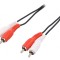 Cablu RCA dublu 10m negru