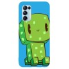 Husa compatibila cu Oppo A53 model Cute Creeper, Silicon, TPU, Viceversa, Transparent, Carcasa