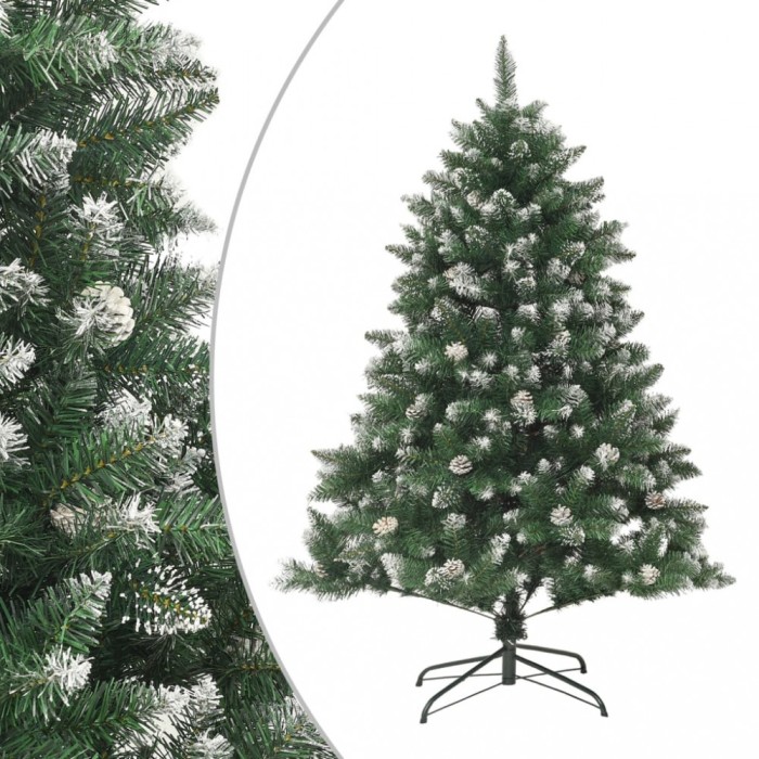 vidaXL Brad de Crăciun artificial cu suport, 120 cm, PVC