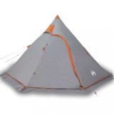 Cort de camping tipi pentru 5 persoana, gri, impermeabil