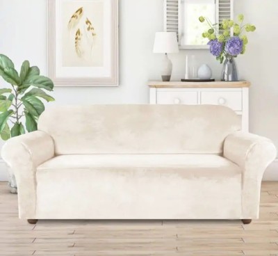 Husa universala pentru canapea standard cu 3 locuri, imitatie catifea, culoare BEJ FAVLine Selection foto