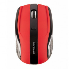 Mouse Serioux Rainbow 400 fara fir negru+rosu foto