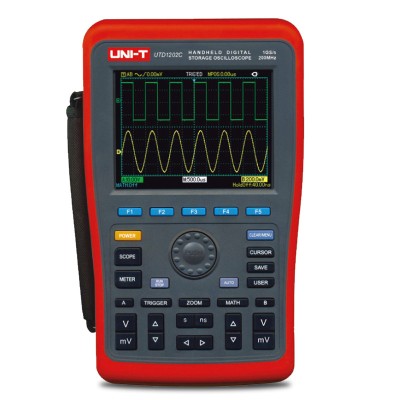 Osciloscop digital UTD1202C 200MHz; LCD TFT 5,7&amp;quot;; Ch: 2; 1Gsps; 7,5kpts ideal pentru Măsurători automate foto