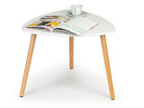 Masuta de cafea moderna pentru living, model Scandinav, din MDF, dimensiune 64x47.5cm, alb