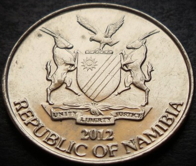 Moneda exotica 10 CENTI - NAMIBIA, anul 2012 * cod 3618 = excelenta foto