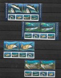 ROMANIA 2022 - FAUNA PROTEJATA DIN MAREA NEAGRA, 2 SERII CU TABS, MNH - LP 2366