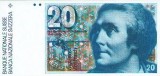 Bancnota ELVETIA - 20 fr. 1983 - P55e(2) - VF