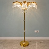 Lampadar din cristal LALIBELA, 10x G9, metal si cristal, auriu elegant